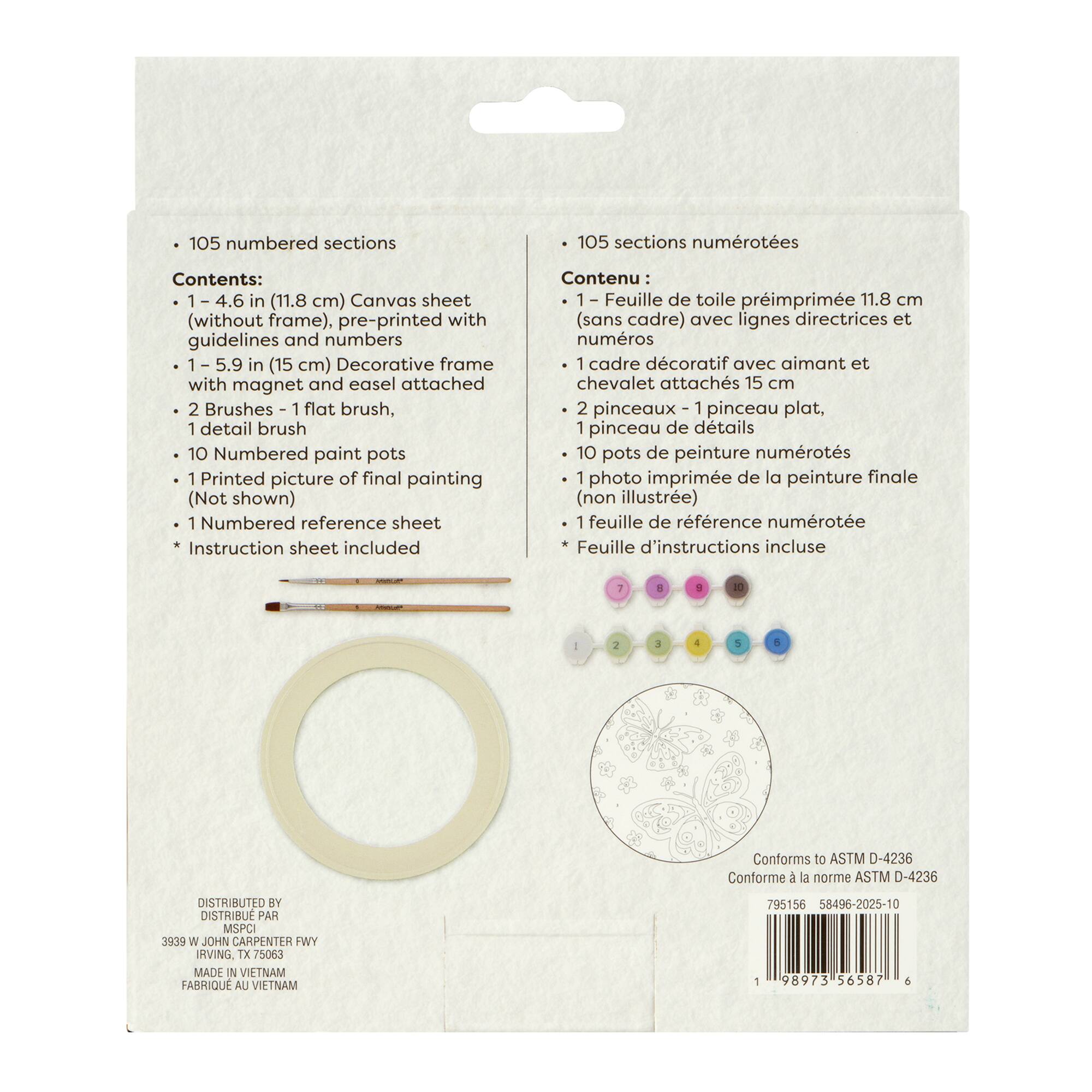 Butterflies Paint-by-Number Framed Mini Kit by Artist's Loft®